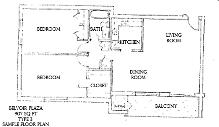 2BR/1BA - Belvoir Plaza Apartments