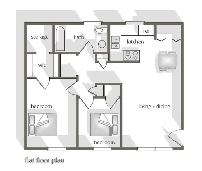 2HAB/1BA - Green Ridge Apartments