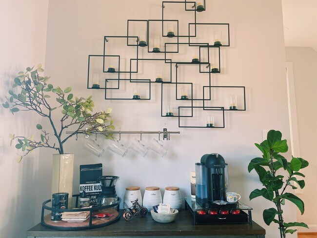 Living Room Coffee Station - 4644 Lake Dr