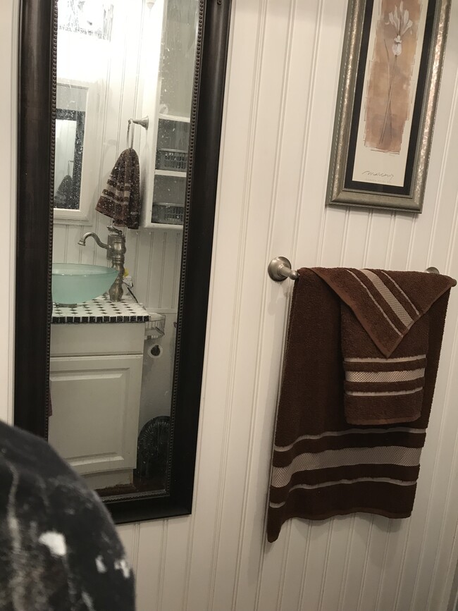 Large mirror, towel bar - 1407 W Church St