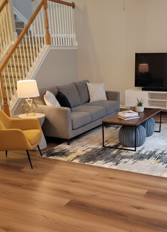 Staged living room - 897 Ivydale Ln