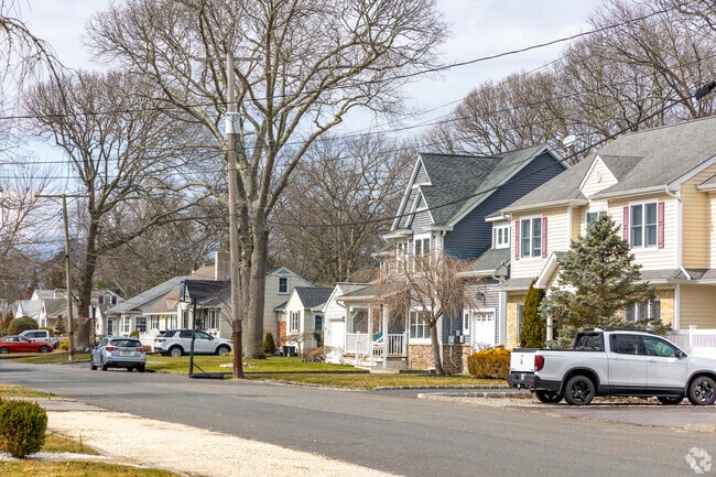 Tree-lined streets are common in Point Pleasant.