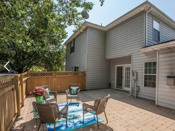 Back Yard Patio Area - 205 Belmont Cir