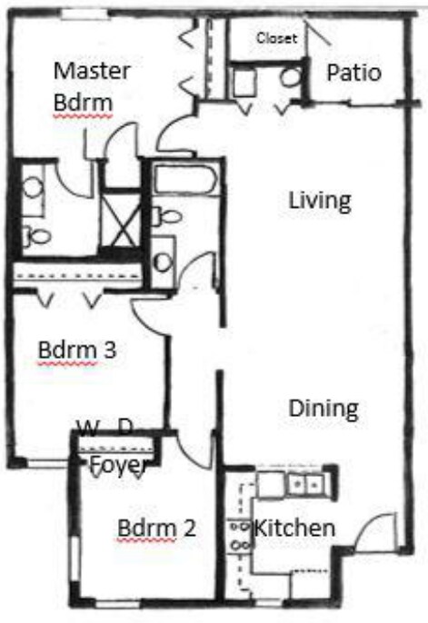 3HAB/2BA - Northside Villas