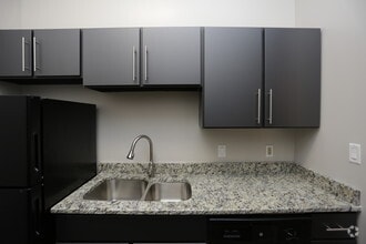 Askew kitchen - The Landings at River Market Loft & Apartment Homes