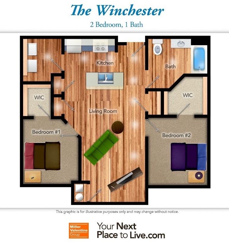 Plano de planta - Southwick Manor Apartments