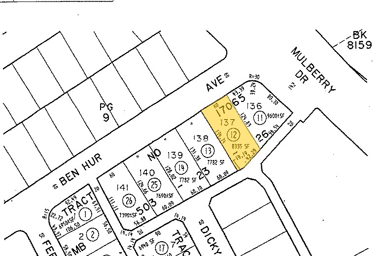 Plat Map - Ben Hur Apartments