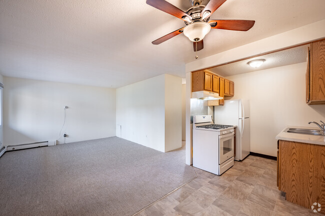 2BR, 2BA - 750SF - Living Room/Kitchen - 2122 Grand Ave S