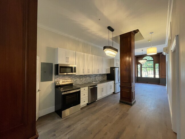 Cocina y sala de estar del apartamento - Mark Twain Building