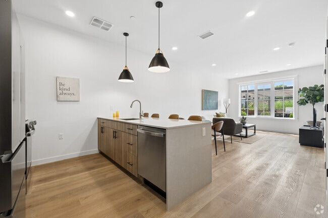 1BR, 1BA - 750SF - Kitchen and Living Room - Ardea Pointe at Mill Pond