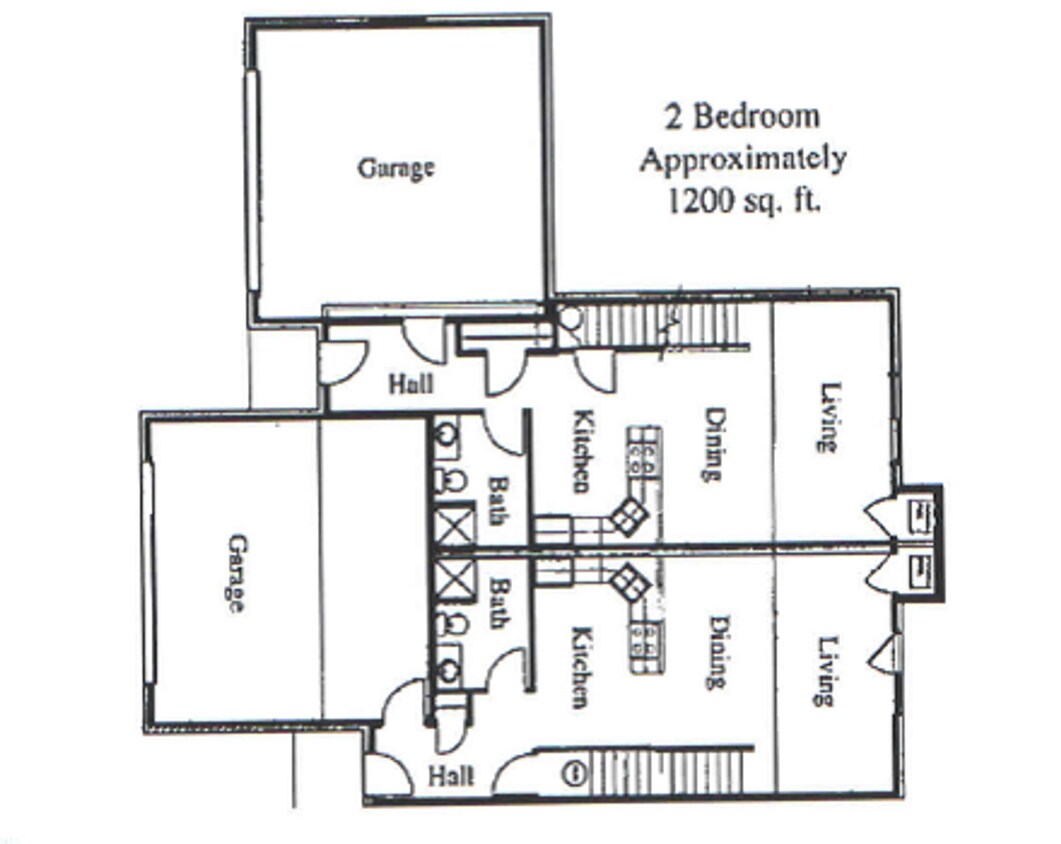 Plano de planta - Audubon East Townhouses