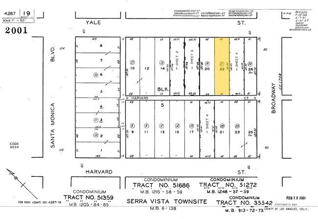 Plat Map - 1446-1448 Yale St