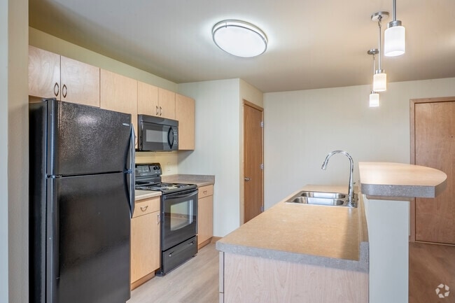 1 habitación, 1 baño, 636 pies cuadrados, cocina - North Star Apartments