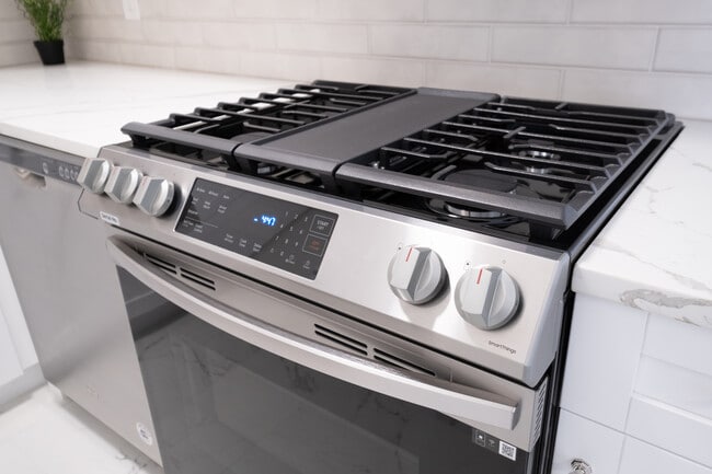 Gas Range with convection oven - 4401 Lee Hwy Apartment