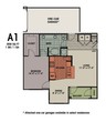 1 Bedroom, 1 Bath 858 sqft A1