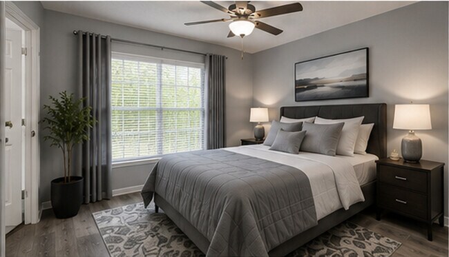 1BR, 1BA - 930SF - Bedroom - Valley View Estates