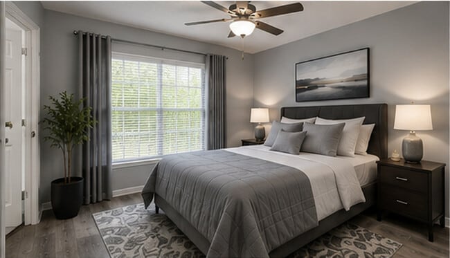 1BR, 1BA - 930SF - Bedroom - Valley View Estates