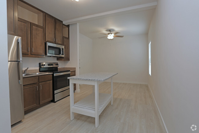 Kitchen and Living Area - Ranger Trail Apartments