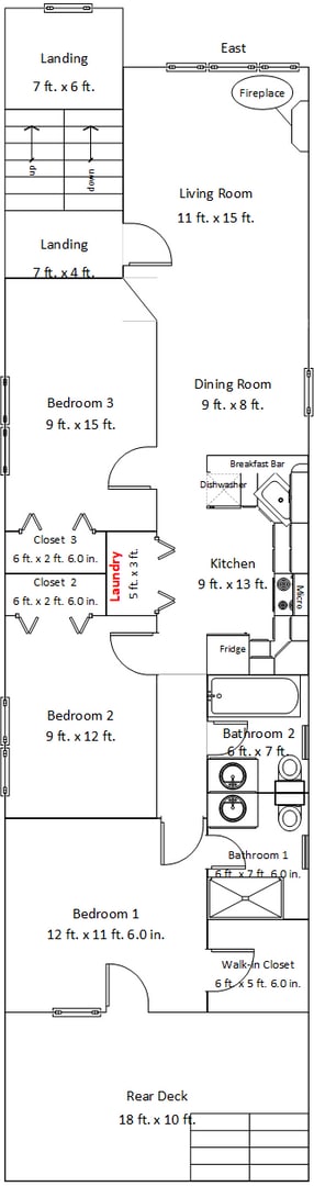 Photo - Condo Quality 3Bed/2bath in Wicker Park! In-Unit Laundry! Central Air! Blue Line!