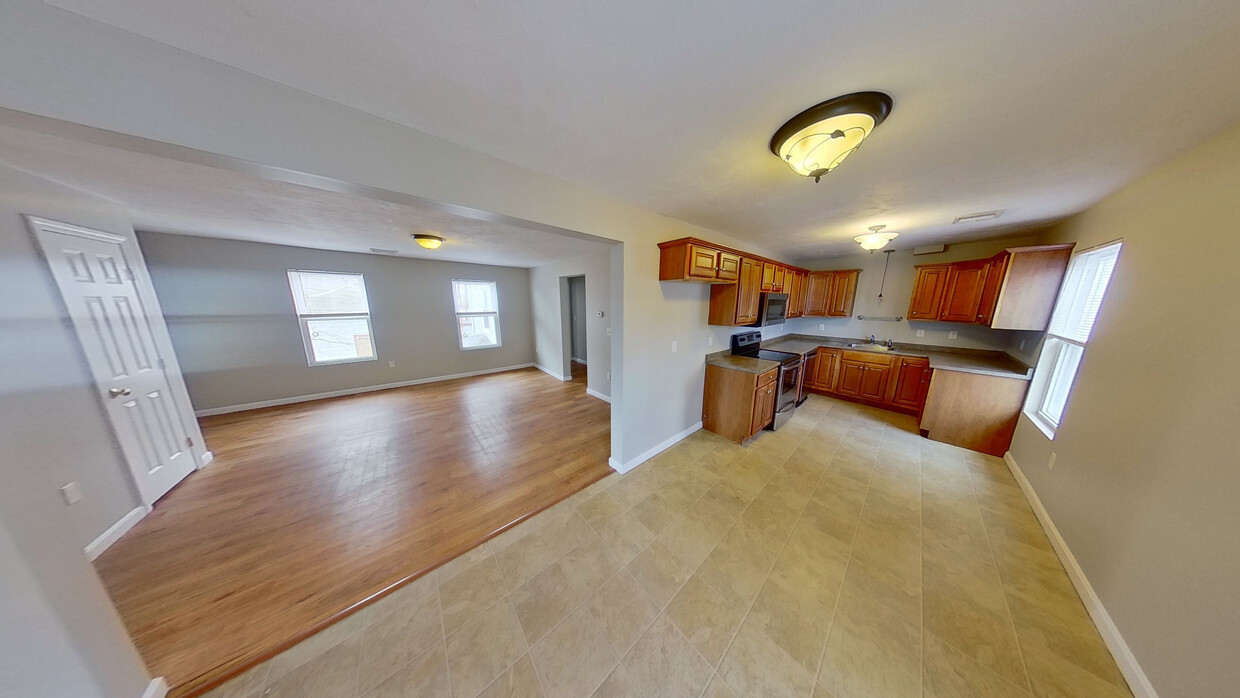 Living Room on Left, Kitchen on Right - 47 Courtland St