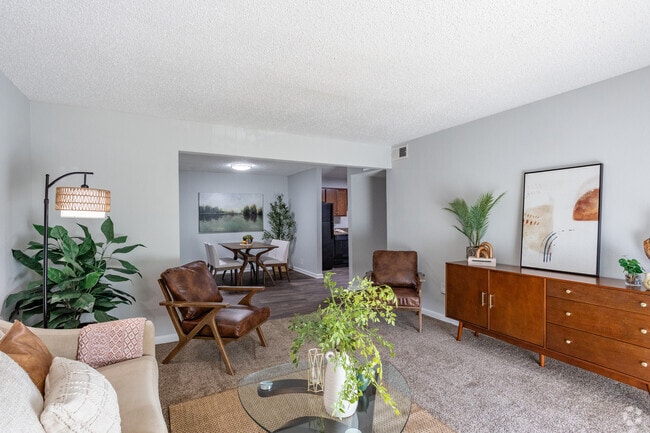 2BR, 1BA - 1,040SF - Living Room - Summerfield Place
