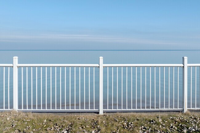 Scenic views of Lake Michigan as viewed from Kenilworth beach.