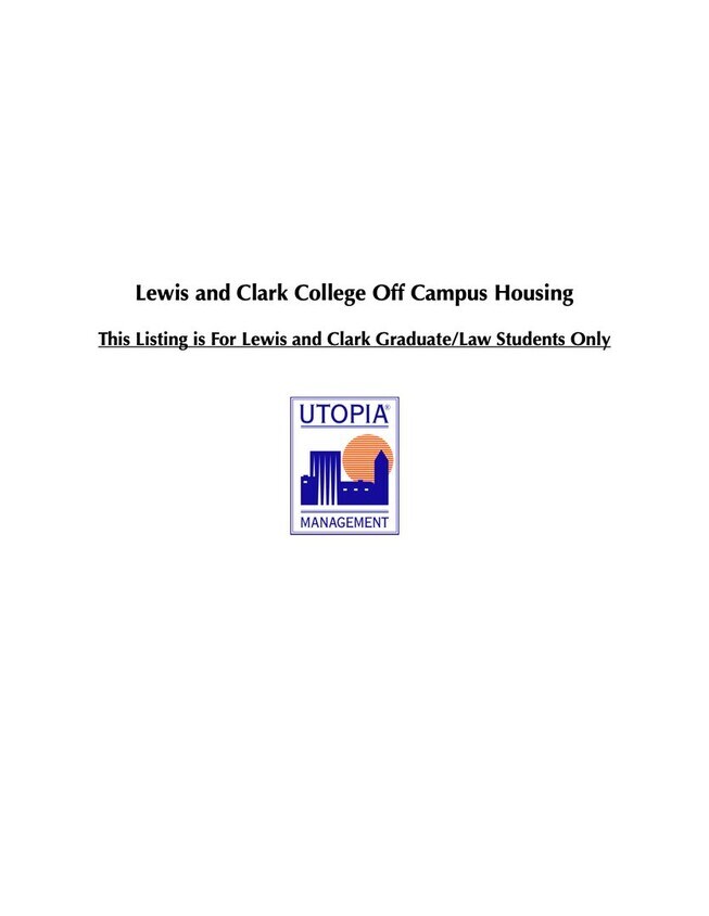 Foto principal - Lewis & Clark Graduate/Law Students ONLY