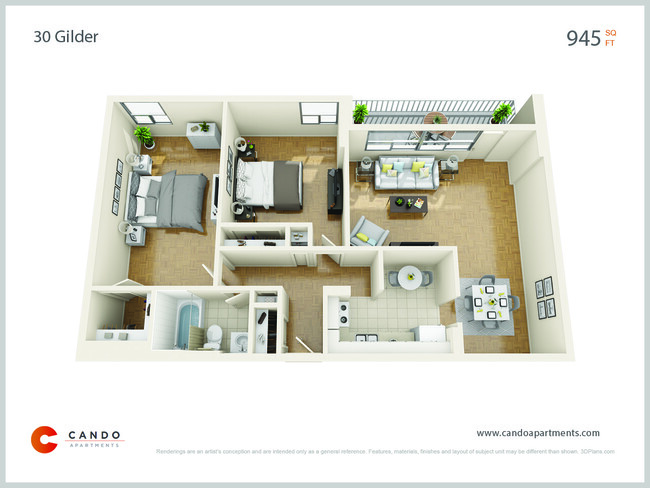 Plan d'étage - 30 Gilder Dr