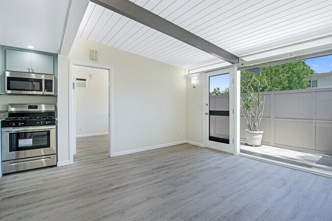 Living Room, Patio, Entrance to Bedroom - 11301 Gladwin St