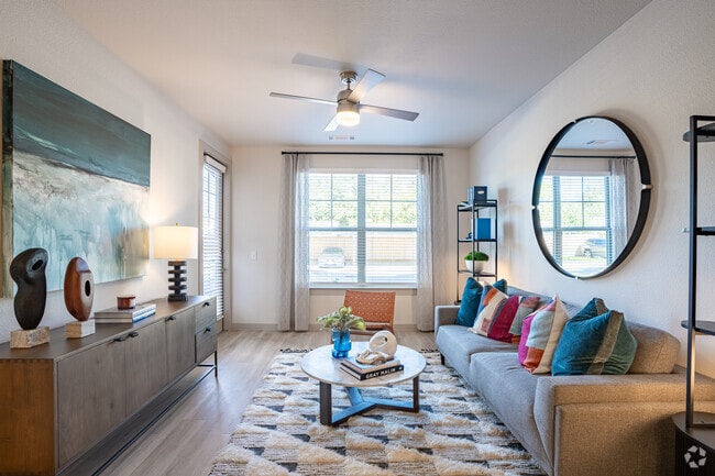 1BR-1BA-743SF-Living Room - The Isla