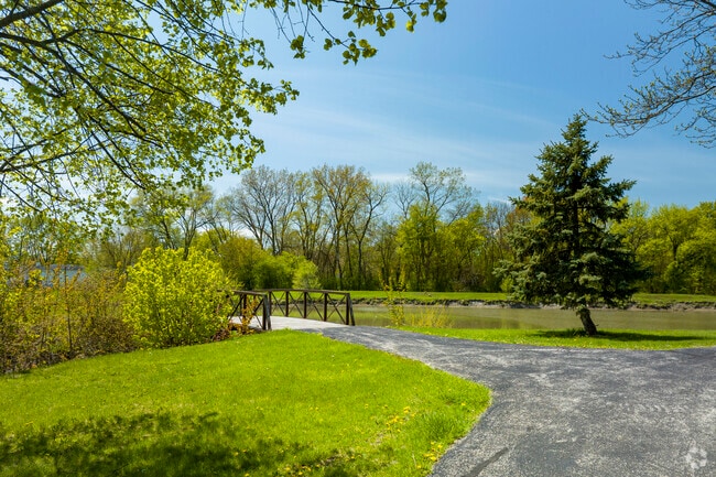 The lake and trails around it is one of the more popular spots of Erfert Park in Lansing.