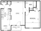 1 Bed, 1 Bath - 670 sq ft