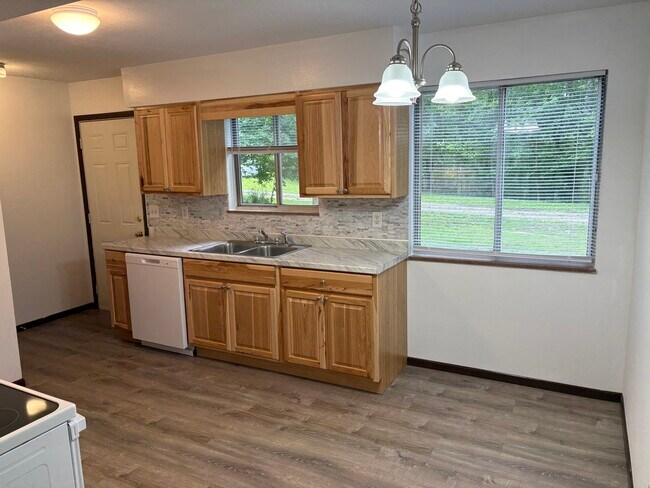 Kitchen Back Wall, Back Door - 715 Pearl Dr