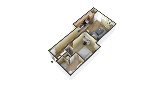 1 Bed Loft - Red Cedar Flats Apartments