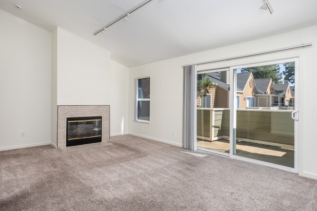 High, vaulted ceilings - Freshly painted walls - Lots of natural light through the day - 140 Reflections Dr Apartment