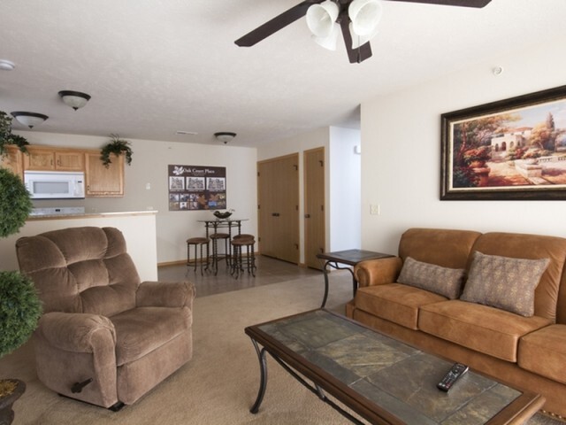 Living Area - Oak Court