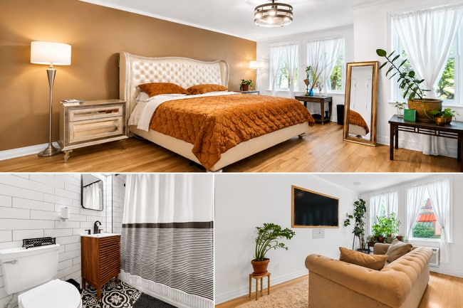 Primary Bedroom /Bath & Living Room - 153 Jefferson Ave