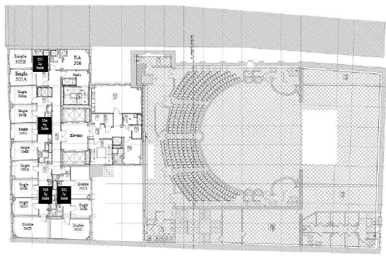 Tercer piso - Emerson Colonial Residence Hall