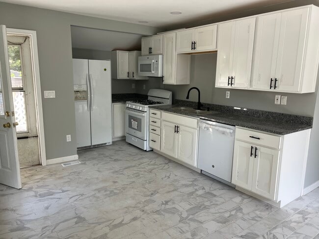 Brand new kitchen, new appliances granite countertops, double sink, marble flooring - 161 Ronald Rd