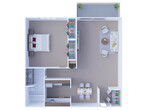 1 Bedroom Floor Plan A1