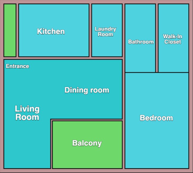 Una habitación Plan Maestro - The Red Rose Of Texas Apartments