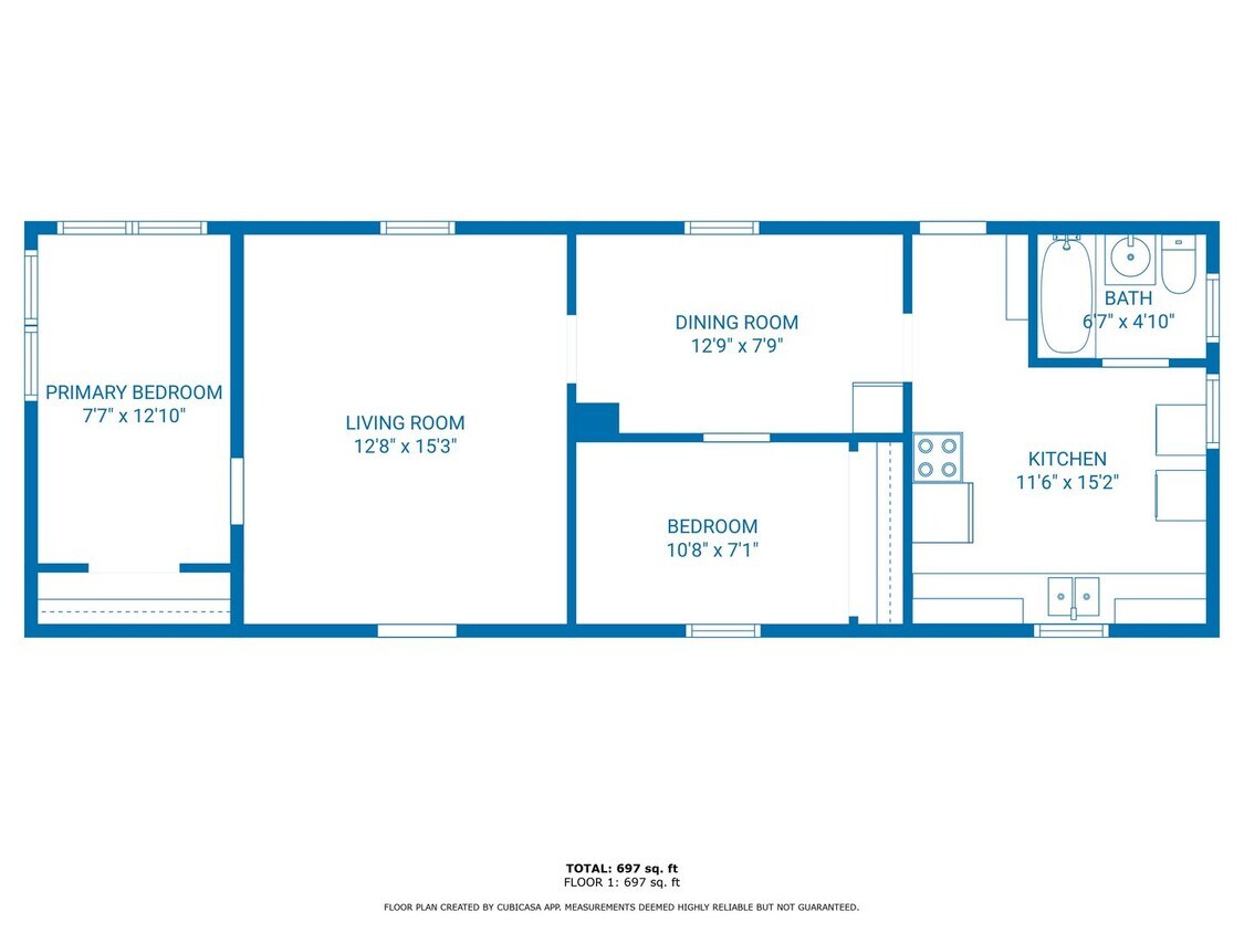 Primary Photo - 2 Bedroom 1 Bathroom