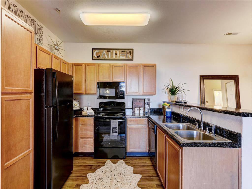 Residence at North Penn kitchen with hardwood floors - Residence at North Penn