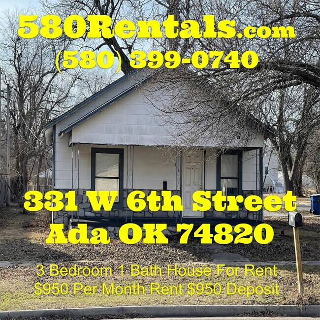 331 W 6th, Ada, OK 74820 House Rental in Ada, OK