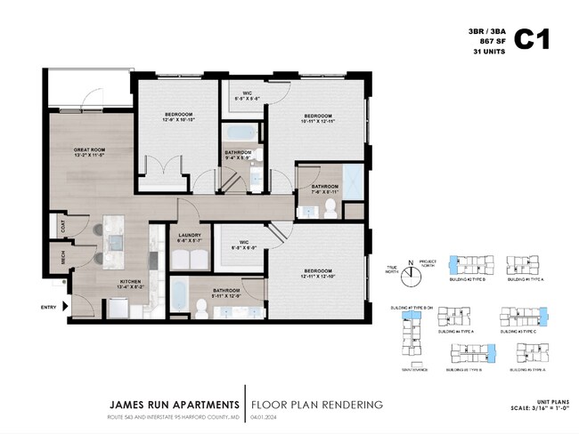 Foto del interior - James Run Apartments