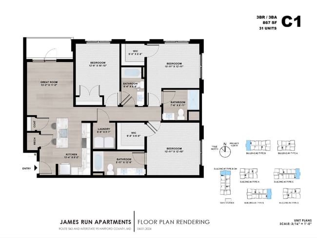 Interior Photo - James Run Apartments