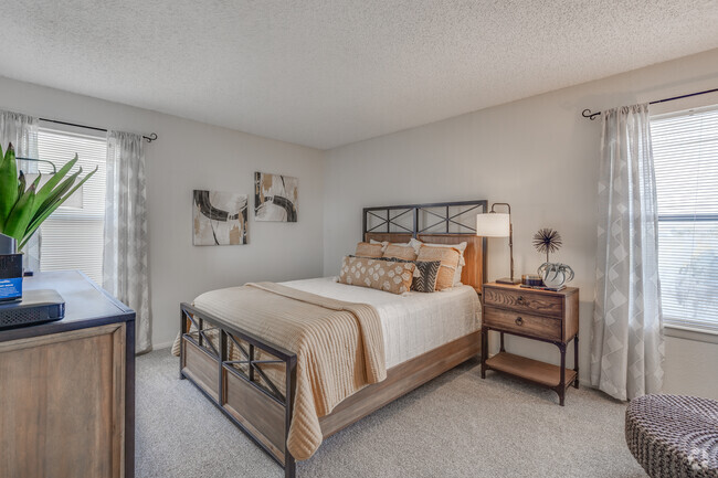 2BR, 2BA - 1100SF - Bedroom - Sugarberry Apartments