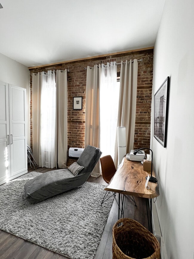 Bedroom w/dedicated workspace - 296 Gates Ave