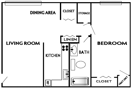 1BR/1BA - North Rosewood