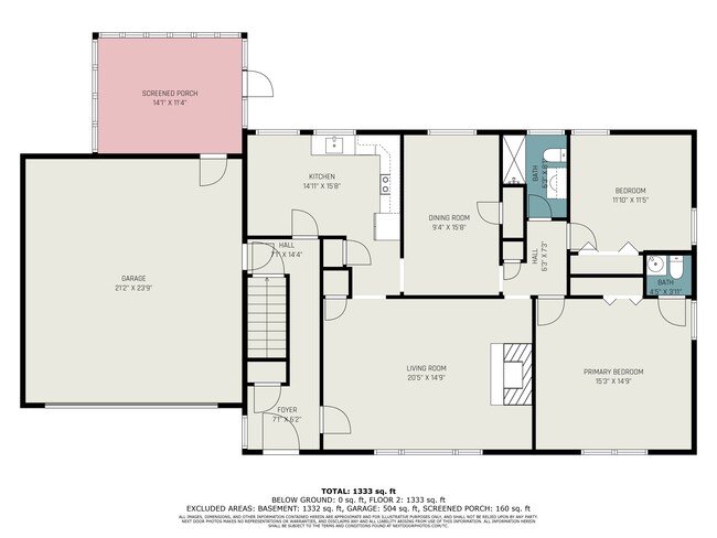 1st Floor Floorplan - 520 Colony Rd